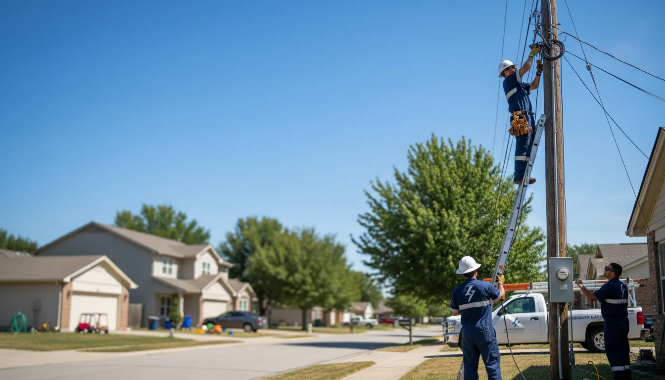 Residential electrician providing installation services in Newark, IL